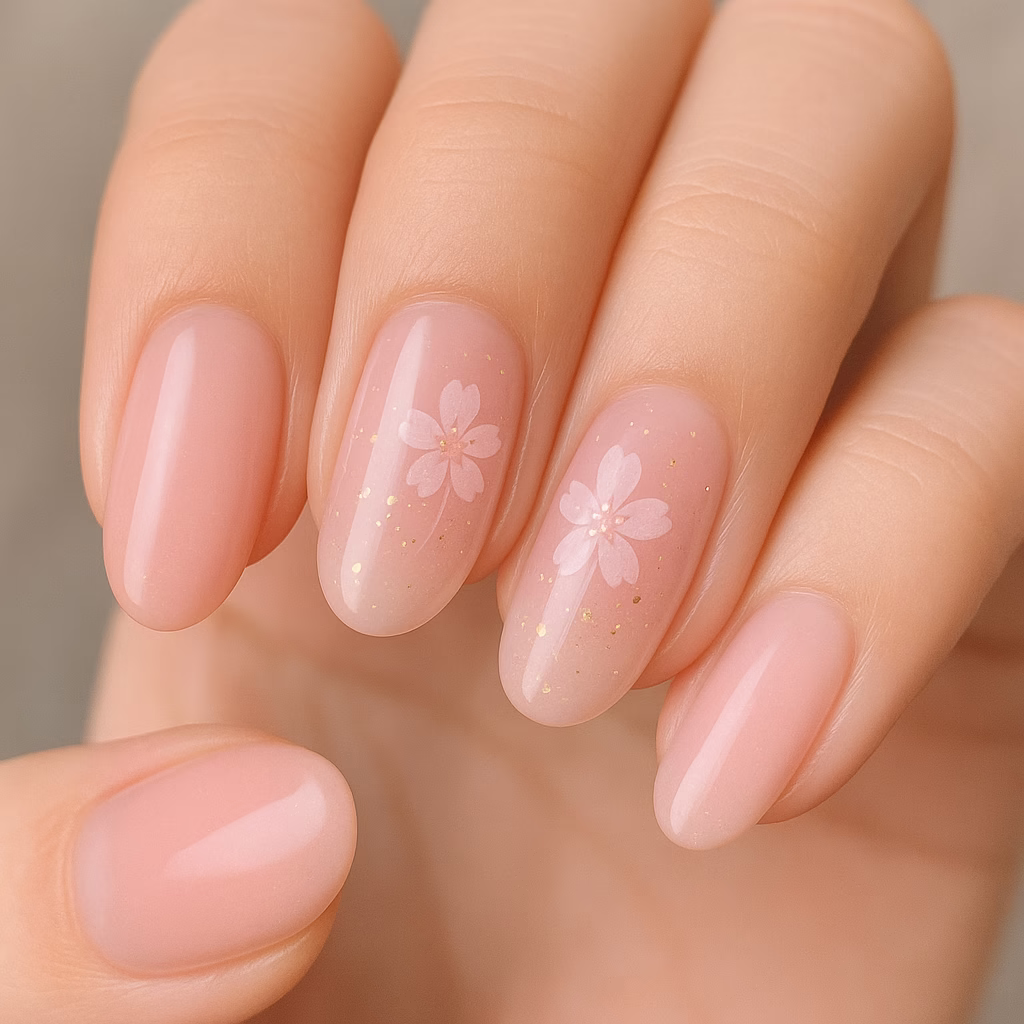 桜系ピンクネイル