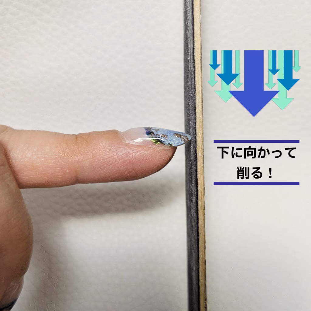 削る方向